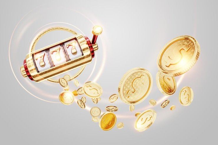 Tampilan antarmuka permainan Lucky Neko dengan simbol-simbol keberuntungan Asia di platform olg